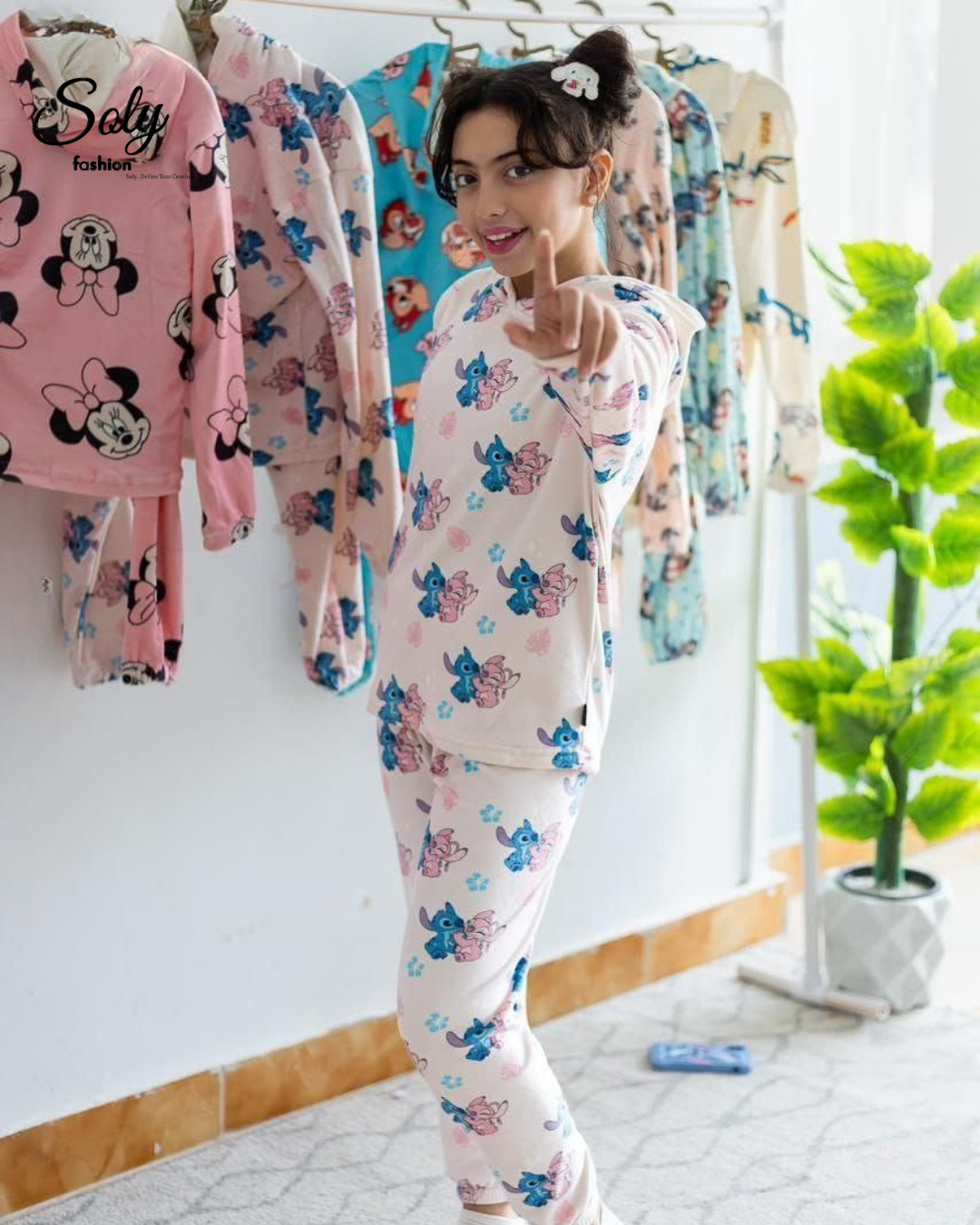 Kids Velvet Winter Pyjama – Soft & Color-Proof Print