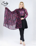 Purple Swirl Marble 5-Piece Burkini - Luxury Modest Swimwear