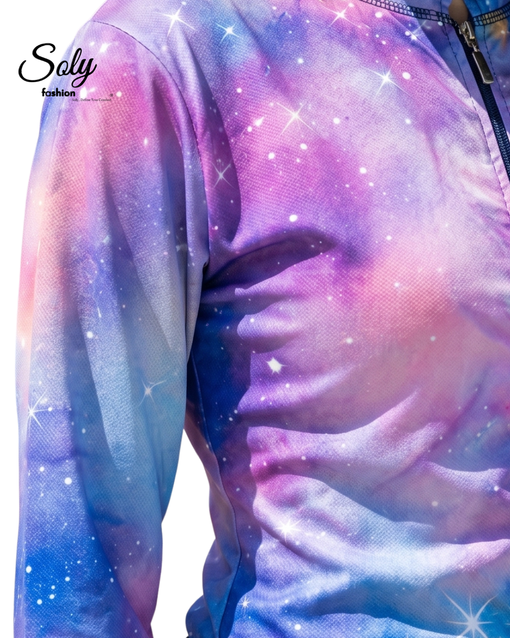 Galaxy Star 3-Piece Burkini - Modest Long Tunic Swimsuit with Adjustable Pants