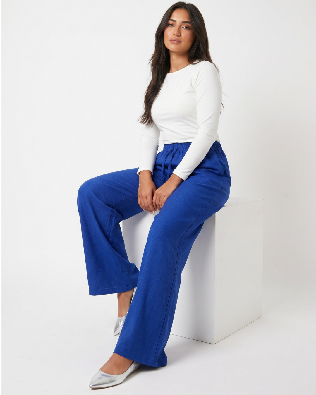 Wide Leg Linen Pants