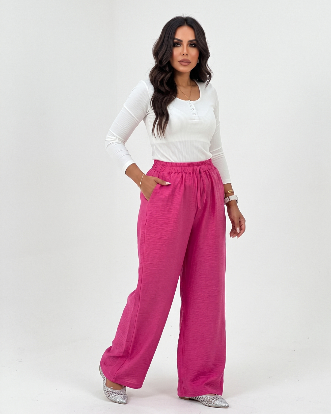 Wide Leg Linen Pants
