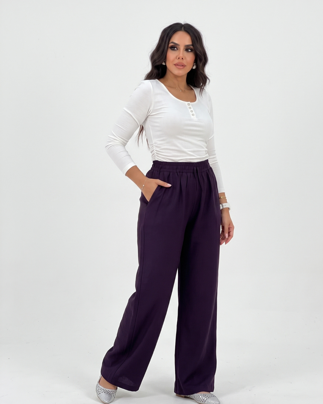 Wide Leg Linen Pants