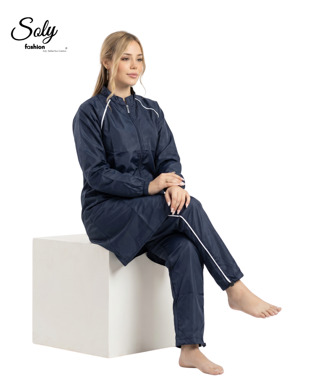Active Sporty Burkini - Black Modest Swimwear
