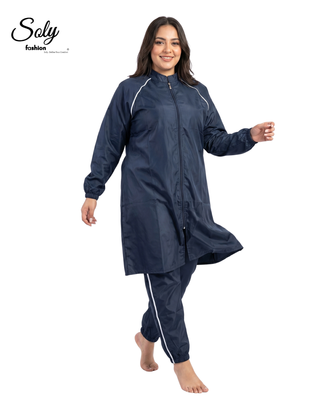Active Sporty Burkini - Black Modest Swimwear