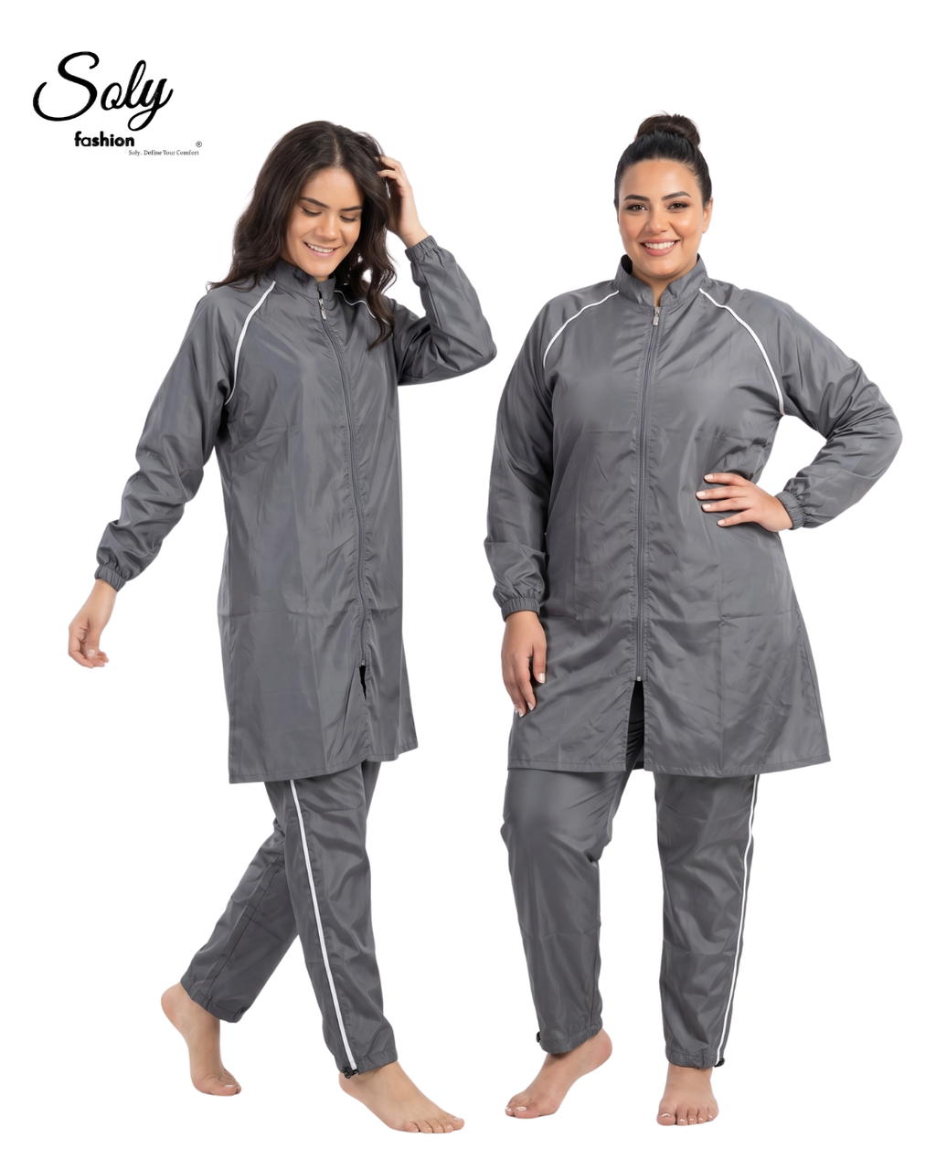 Active Sporty Burkini - Black Modest Swimwear