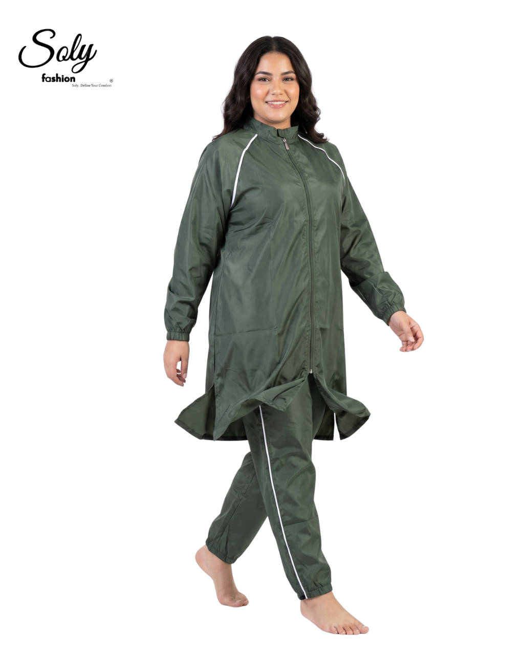 Active Sporty Burkini - Black Modest Swimwear