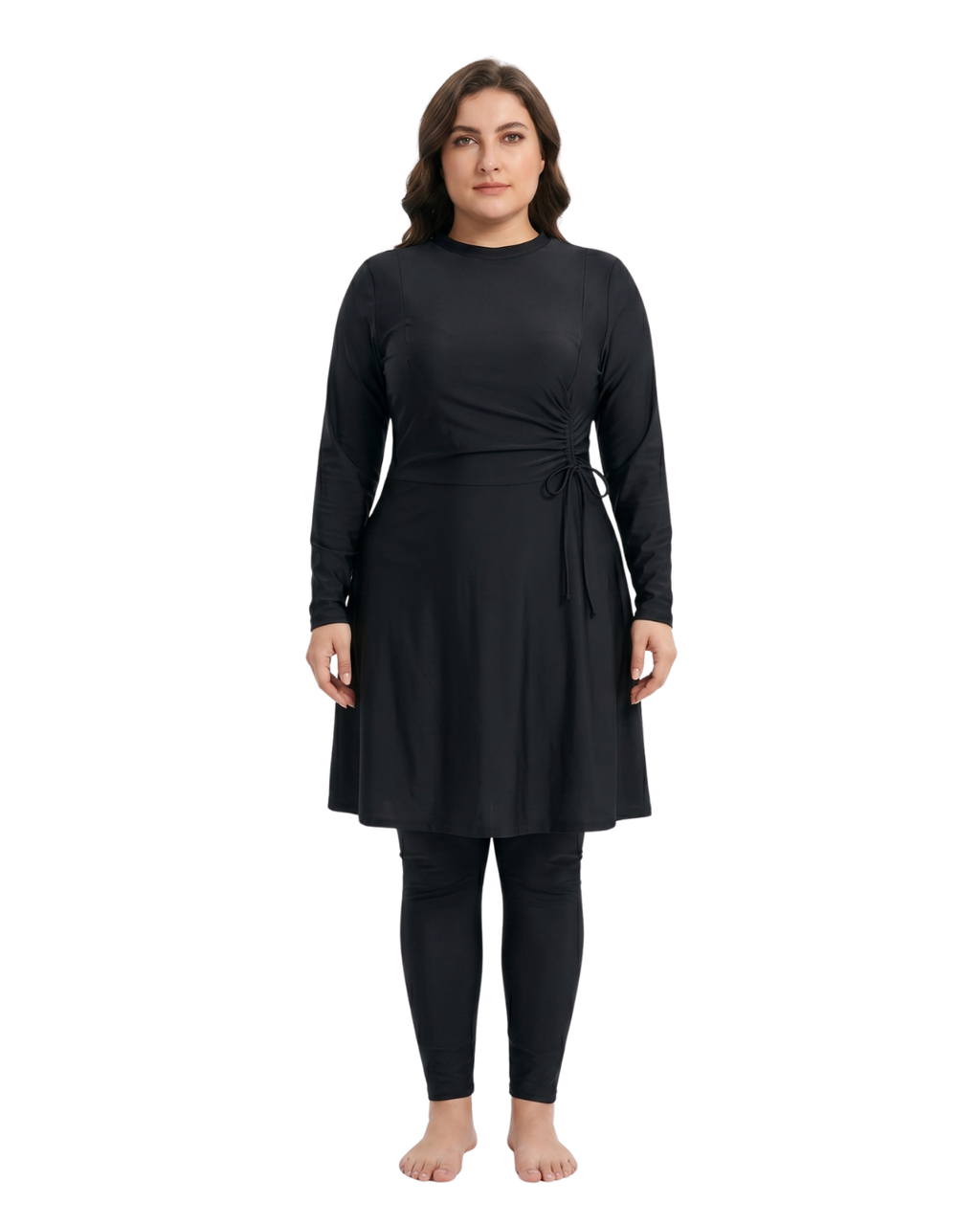Premium Plus Size Burkini – Solid 3-Piece Set