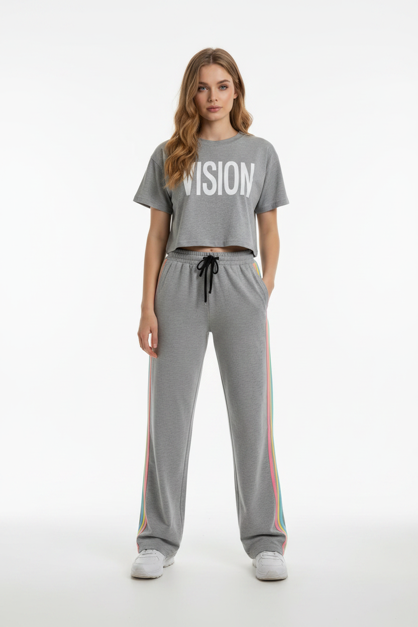 Trendy Wide Leg Girls Set