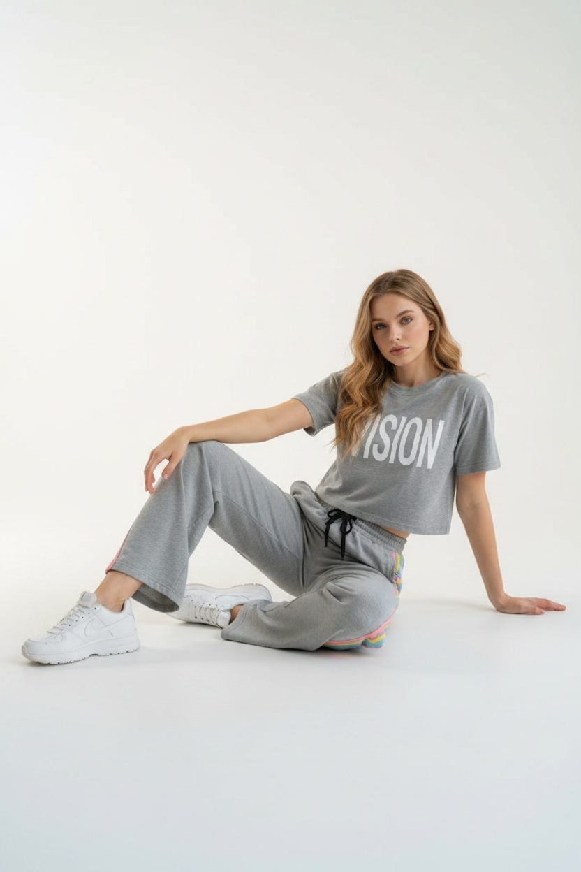 Trendy Wide Leg Girls Set