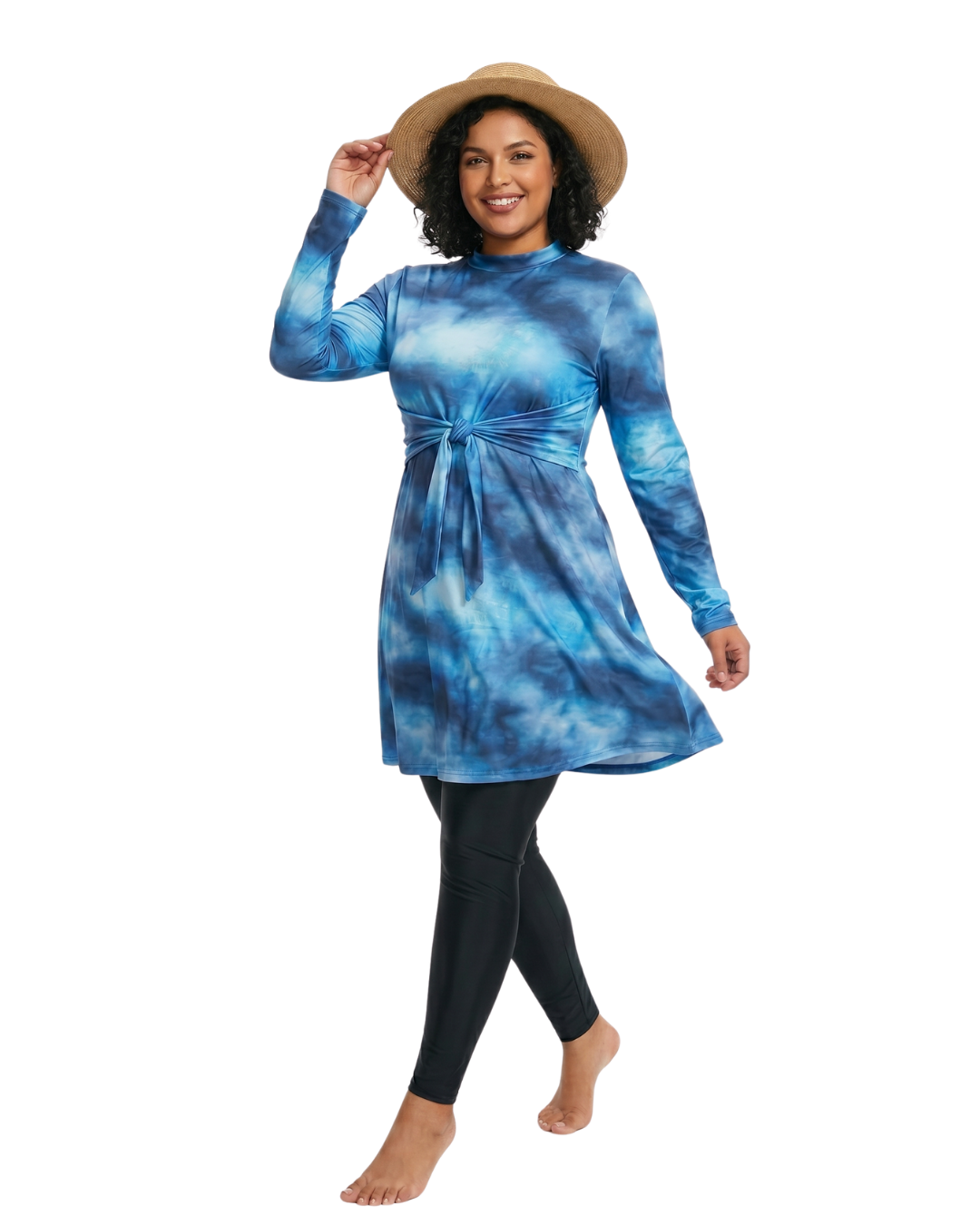 Tie-Dye 3-Piece Burkini – Plus Size