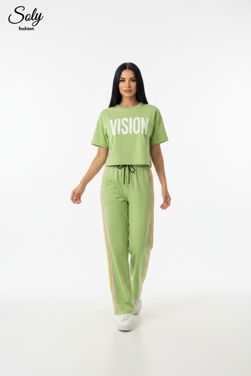 Trendy Wide Leg Girls Set