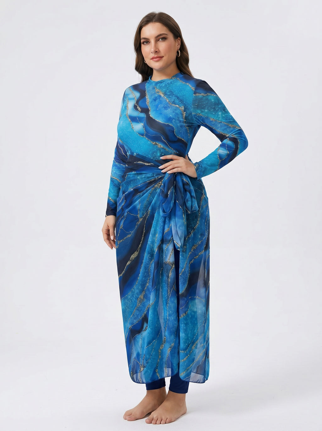 A modern 3-piece burkini - Plus Size