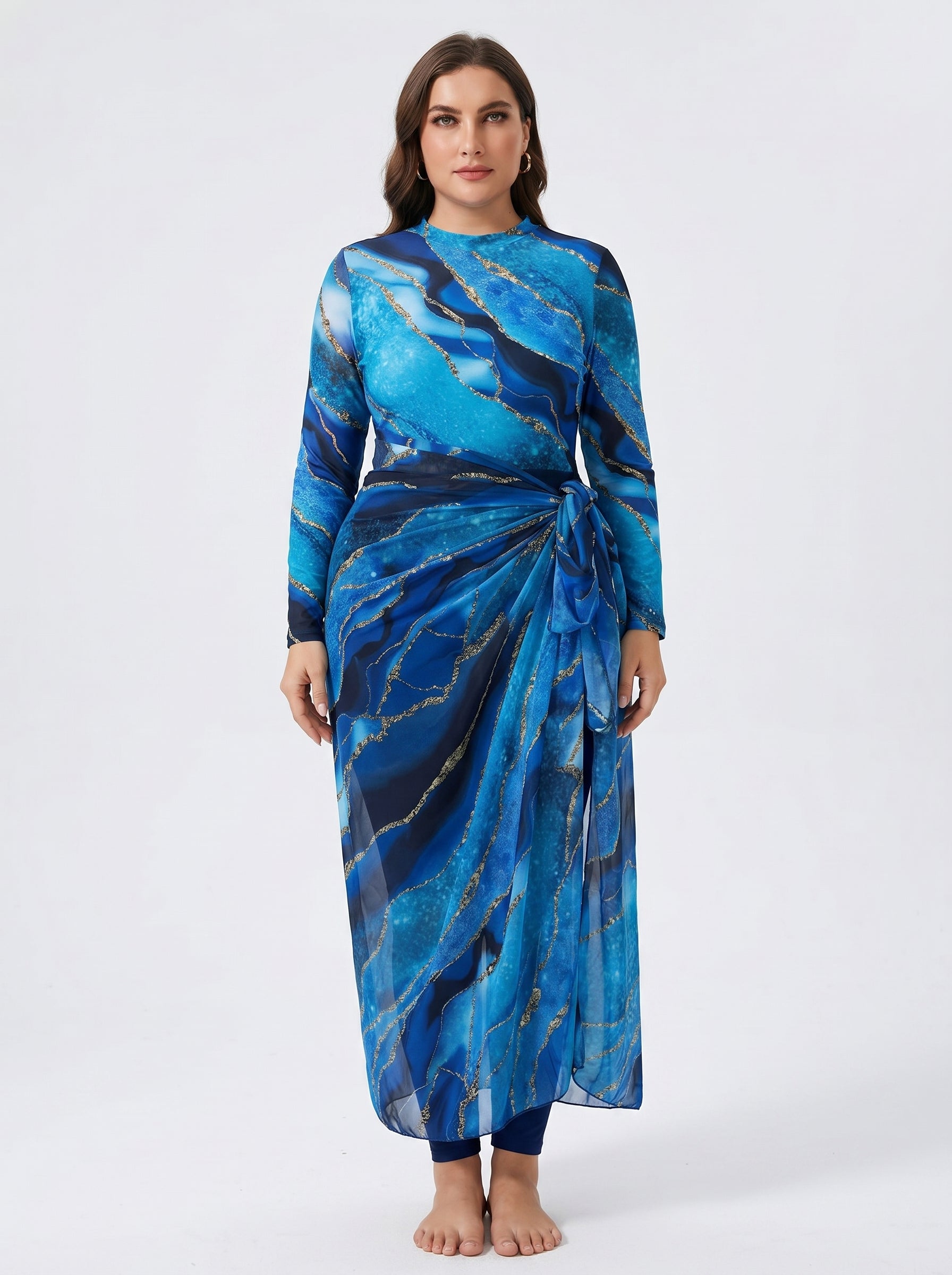 A modern 3-piece burkini - Plus Size