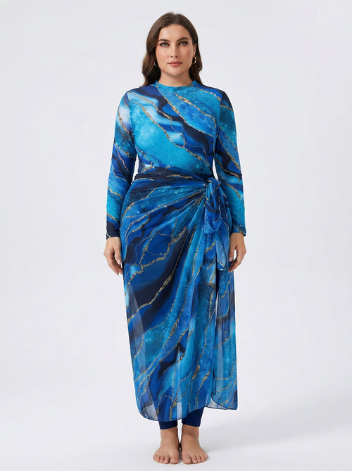 A modern 3-piece burkini - Plus Size