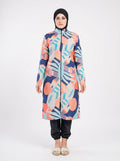 Tropical Print Modest Swimwear Set
