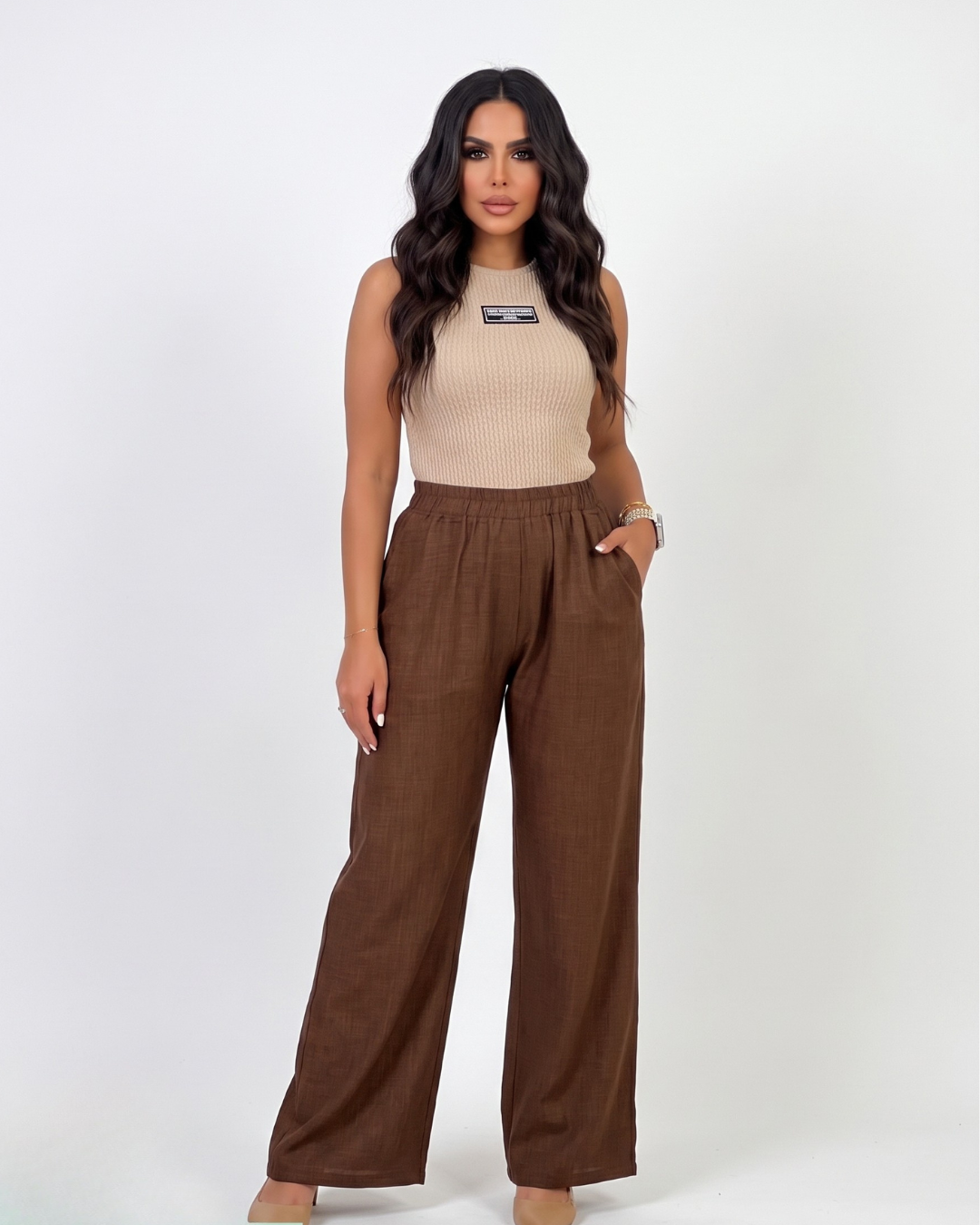 Wide Leg Linen Pants