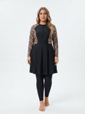 Leopard Curve Burkini Set – 3PC Plus Size